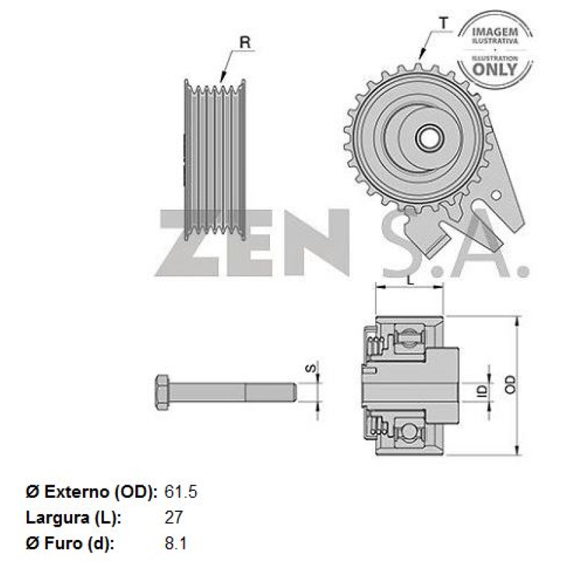 Tensor Correia Dentada 12821 Zen