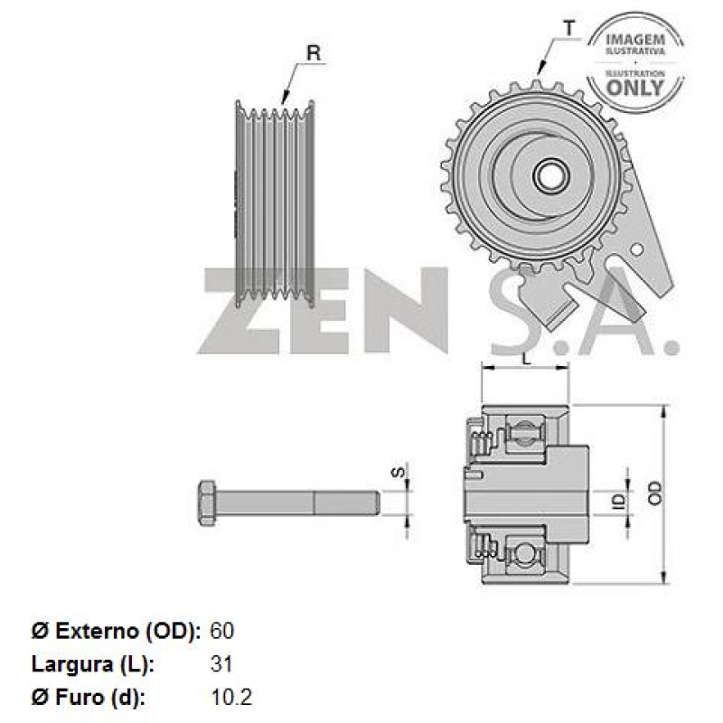 Tensor Correia Dentada Zen