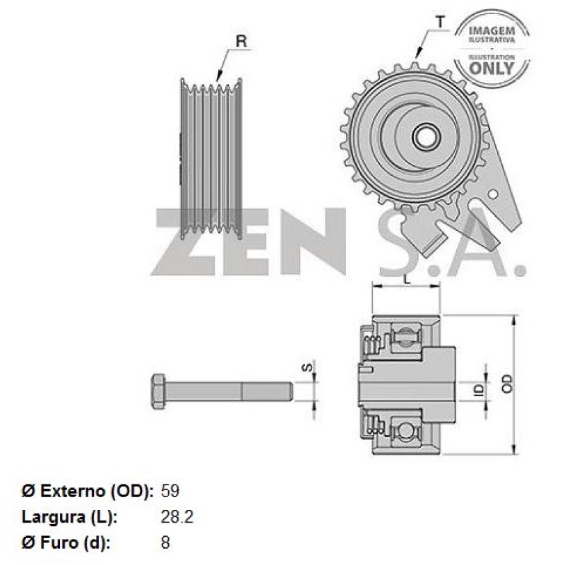 Tensor Correia Dentada 12783
