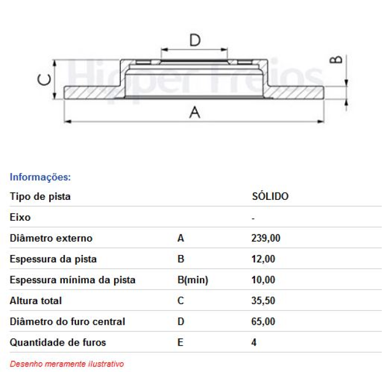 Disco Freio Diant Hf01 Hf