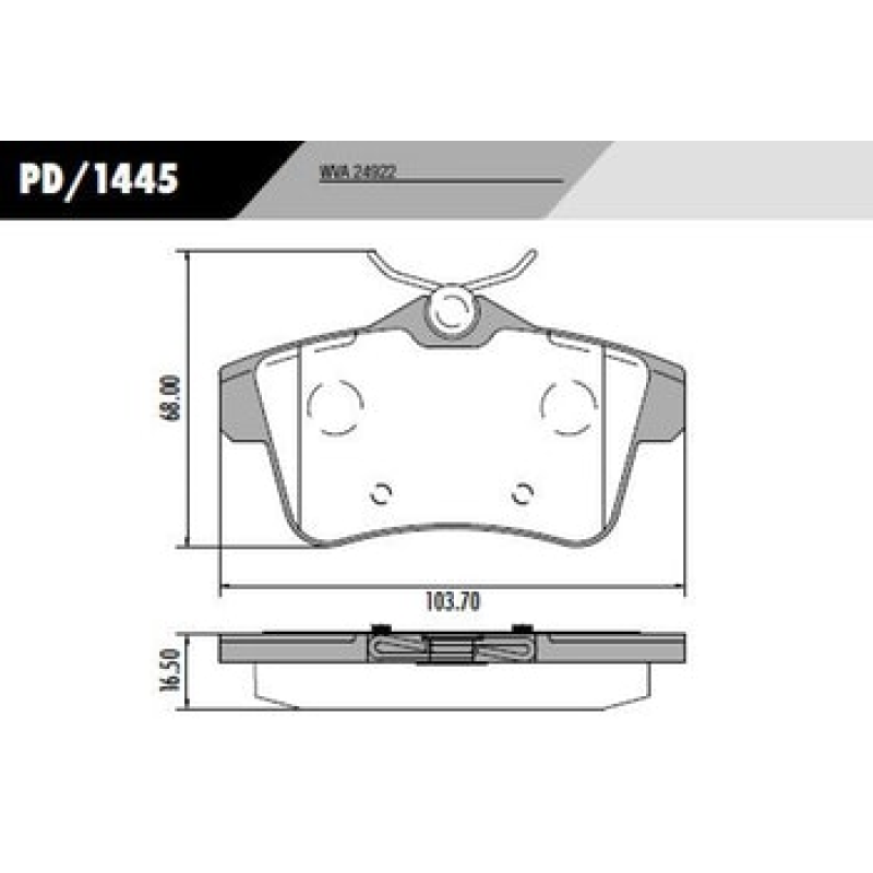 Pastilha Freio Pd1445 Frasle