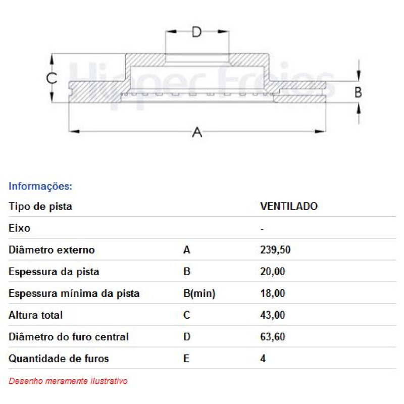 Disco Freio Diant Hf10a Hf