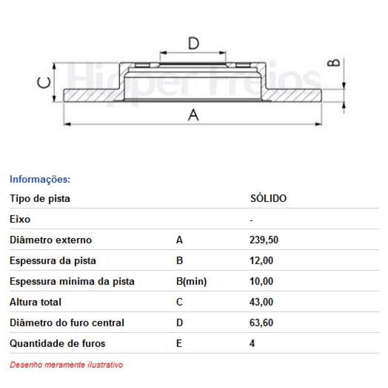 Disco Freio Diant Hf14 Hf