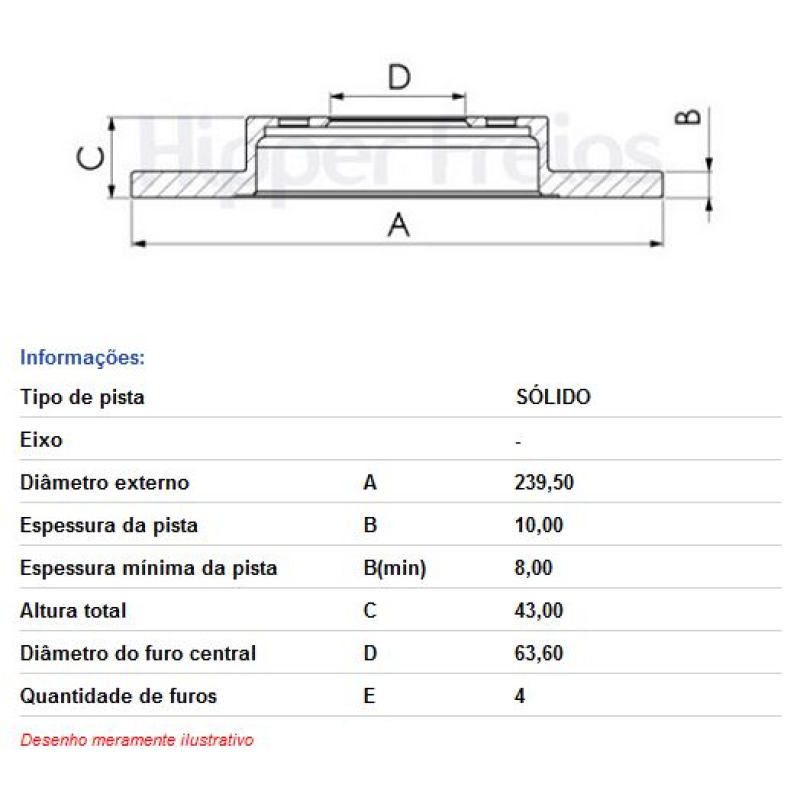 Disco Freio Diant Hf18 Hf