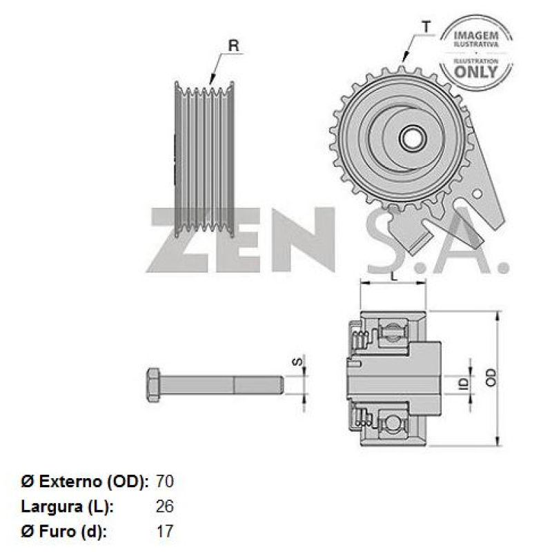 Polia Alternador 13212 Zen