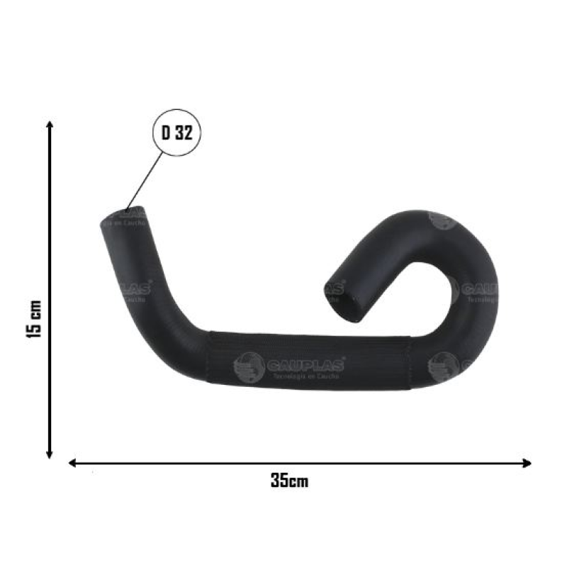 Mangueira Curva Radiador 11010 Cauplas