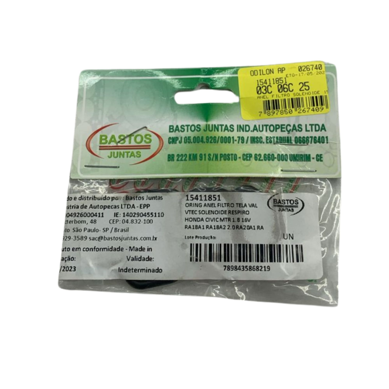 Anel Filtro Solenoide 15411851 Bastos