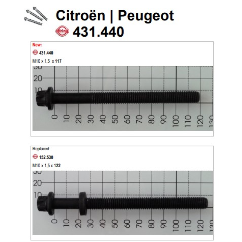 Parafuso Cabecote Elring