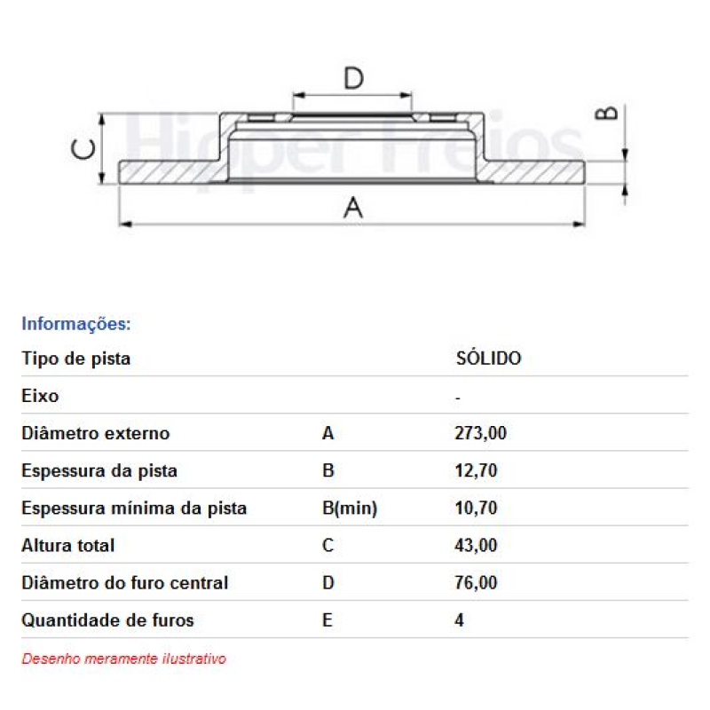 Disco Freio Diant Hf642 Hf
