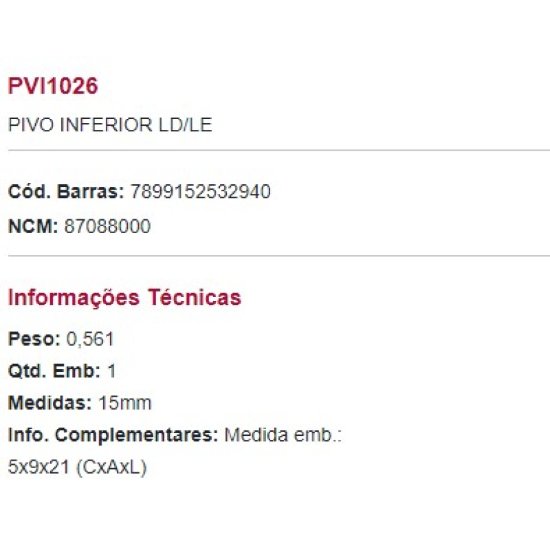 Pivo Pvi1026 Perfect