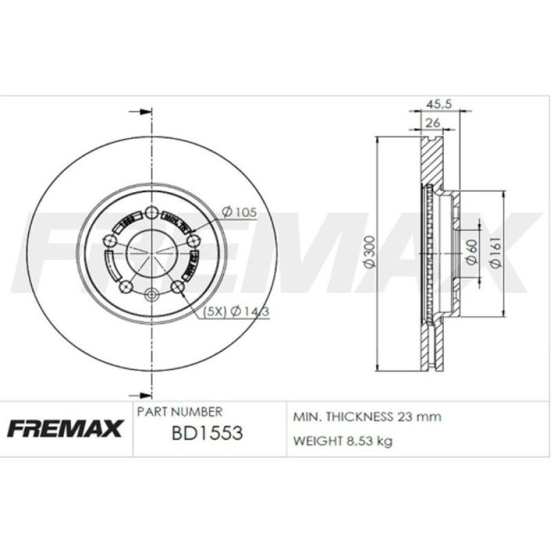 Disco Freio Hf380a Fremax