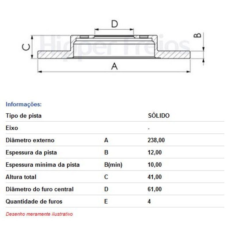 Disco Freio Diant Hf705 Hf