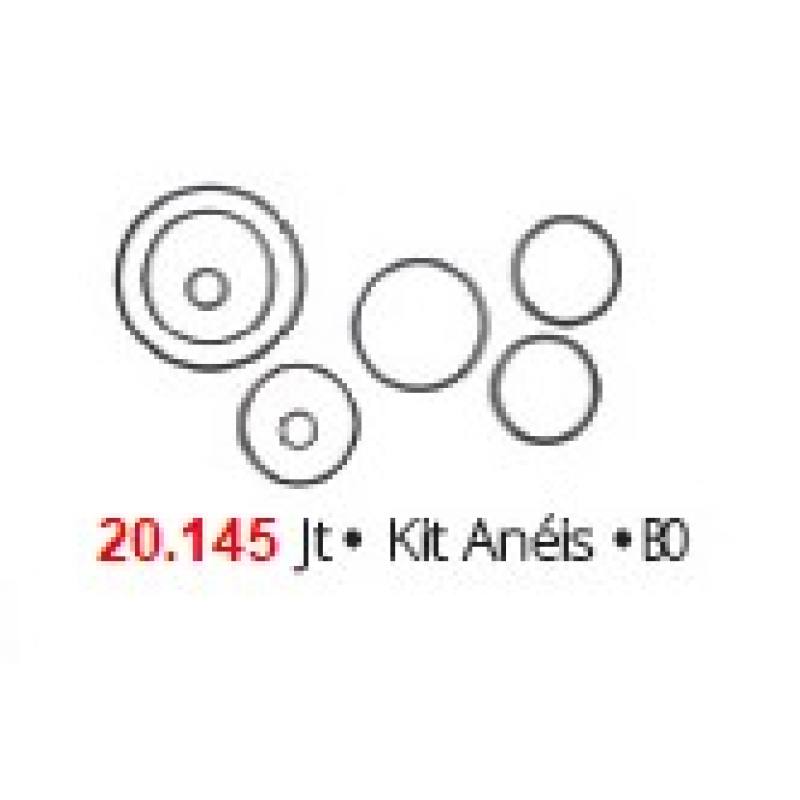 Kit Borracha 10900b/20145 Brasvetec