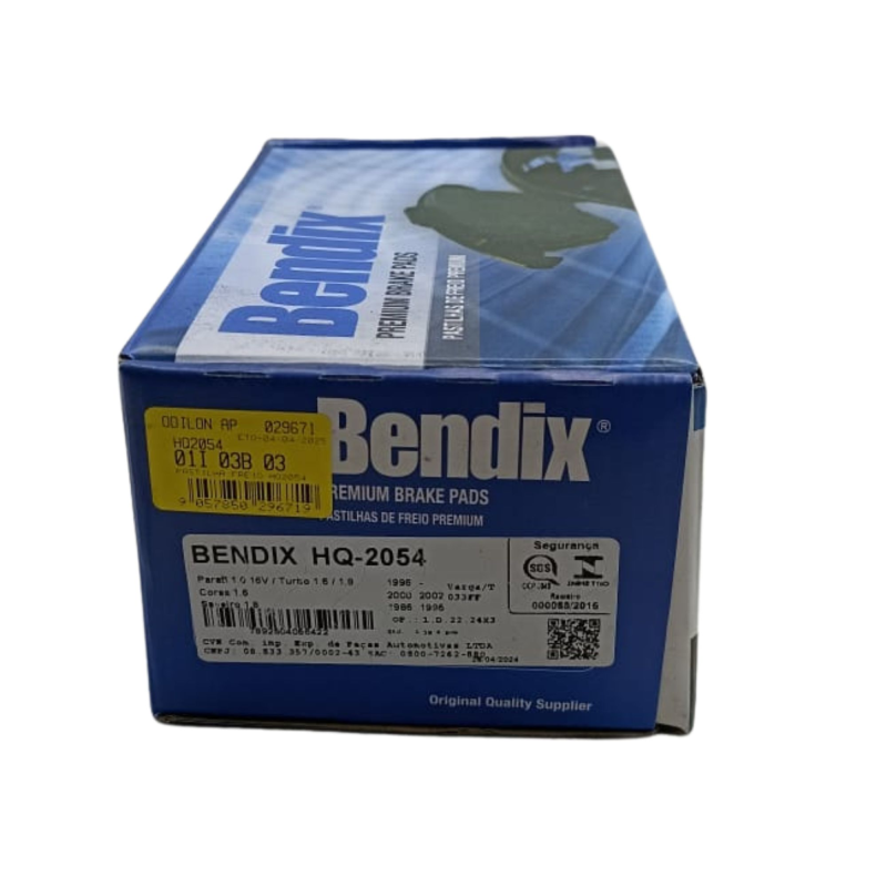 Pastilha Freio Hq2054 Bendix