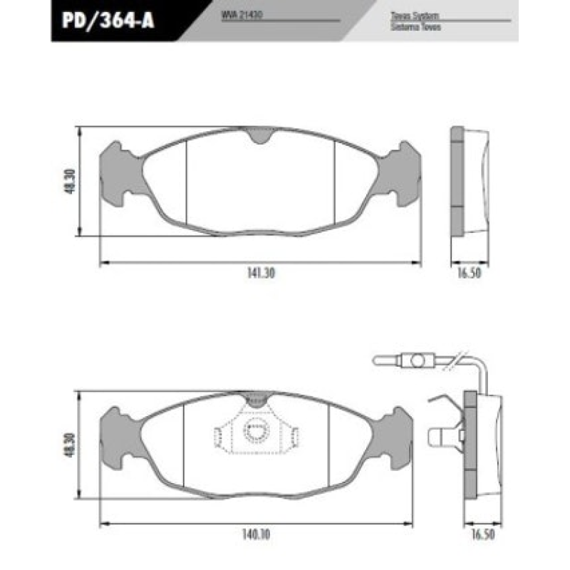 Pastilha Freio Bendix