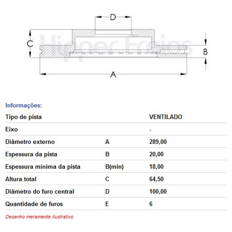 Disco Freio Diant Hf482 Hf
