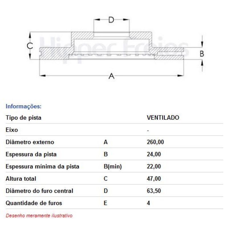 Disco Freio Diant Hf18a Hf