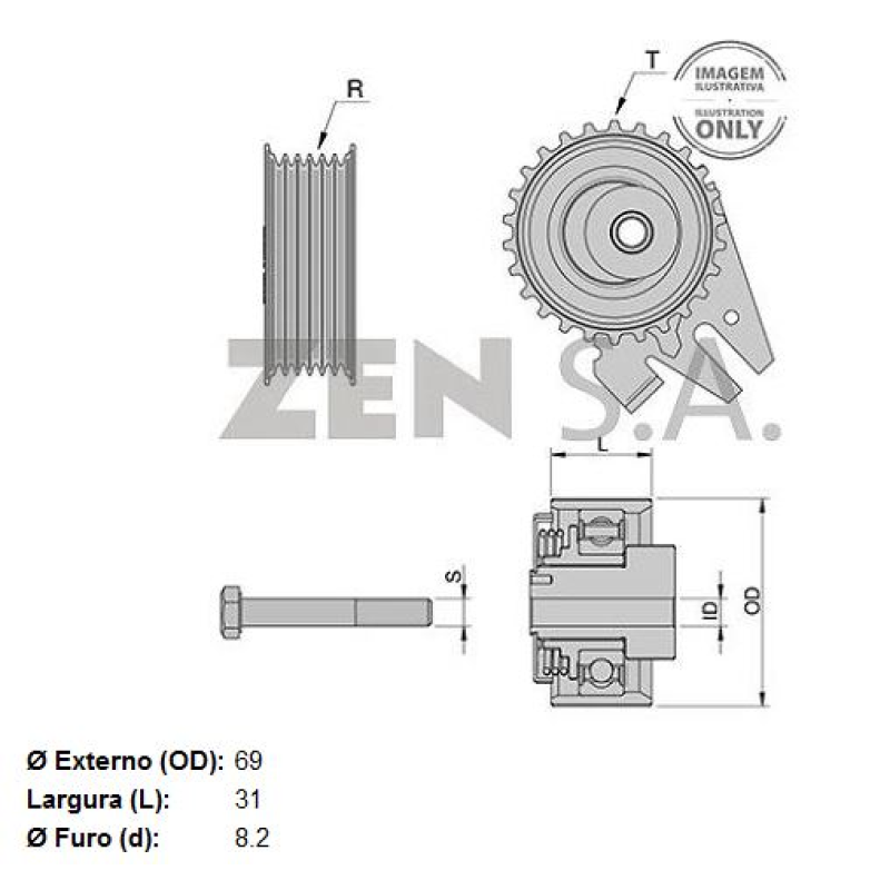 Tensor Correia Dentada Zen