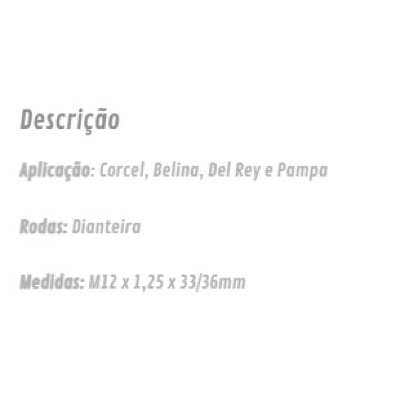 Parafuso Roda Diant Emblemax