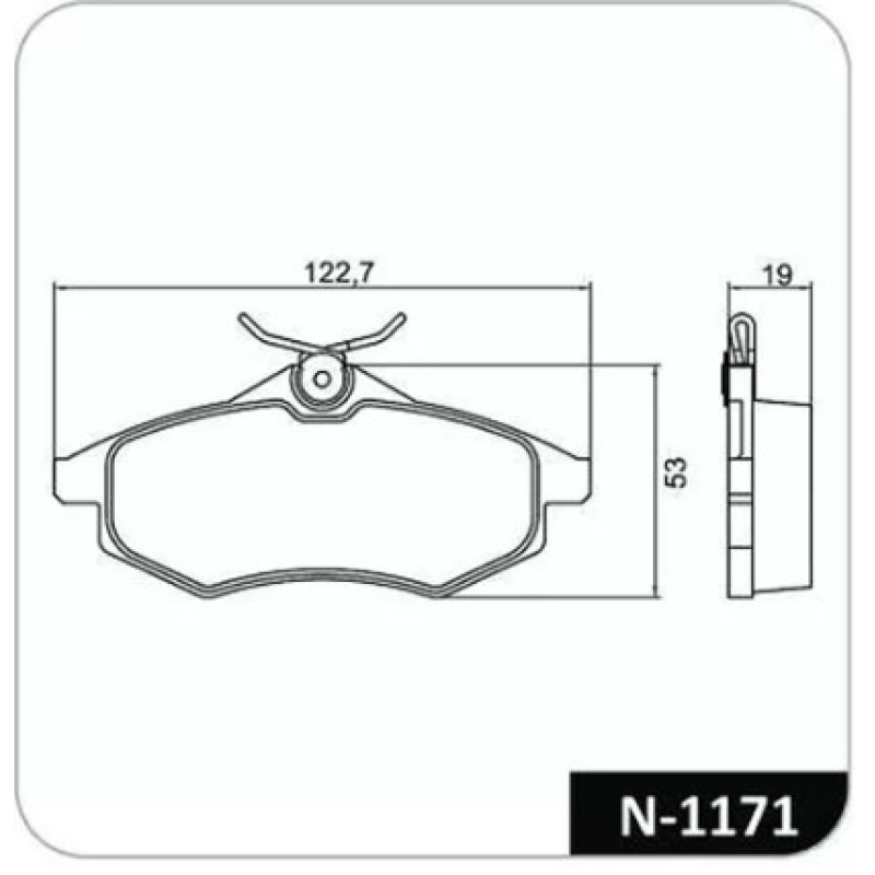 Pastilha Freio N1171 Cobreq