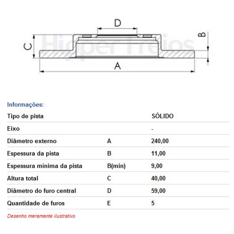 Disco Freio Diant Hf43/l1026 Hf
