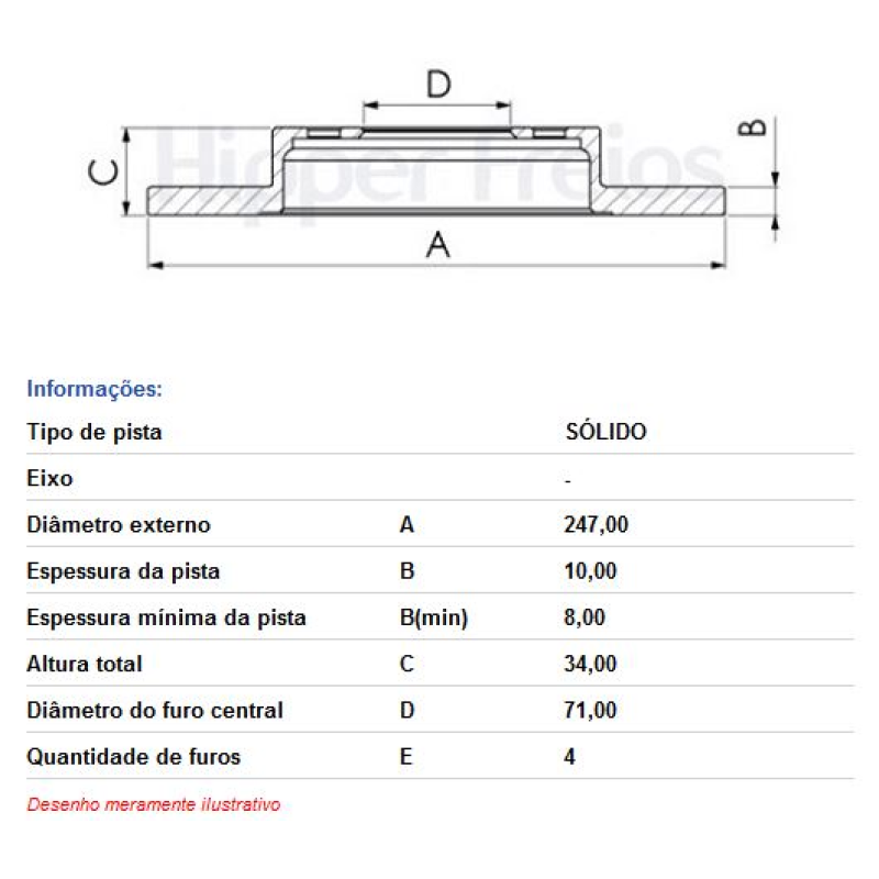 Disco Freio Diant Hf246 Hf