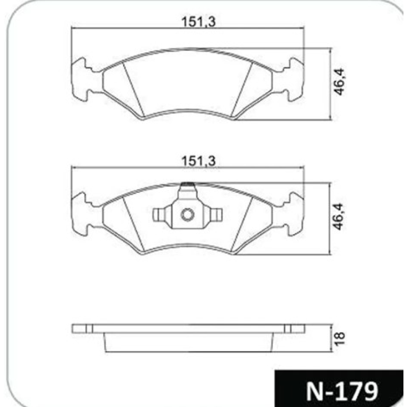 Pastilha Freio N179 Cobreq