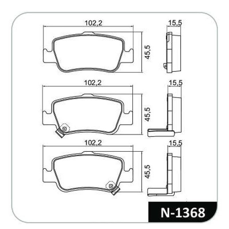 Pastilha Freio Tras Cobreq