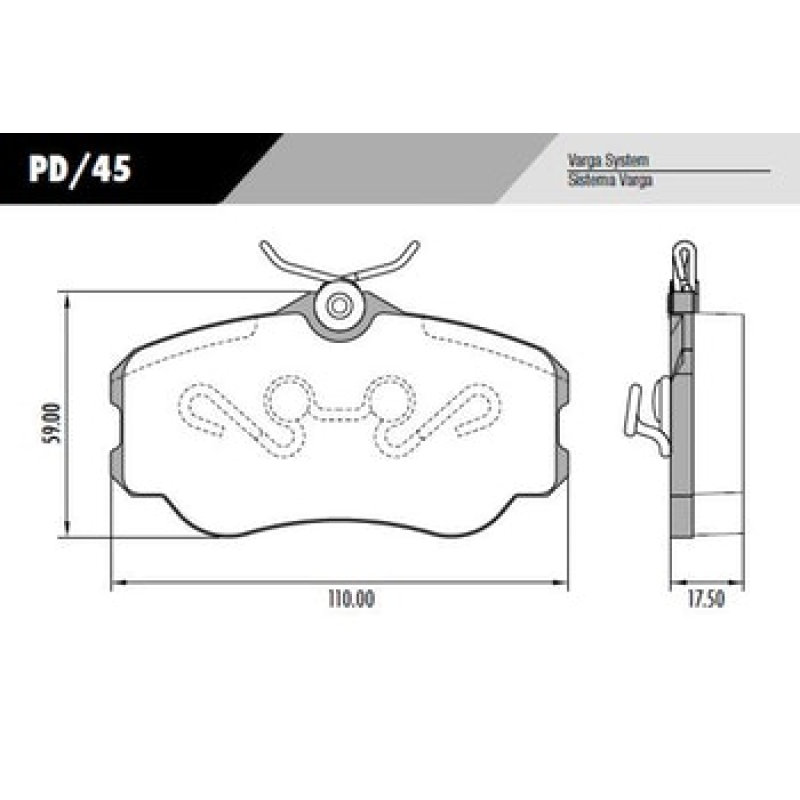 Pastilha Freio Cobreq