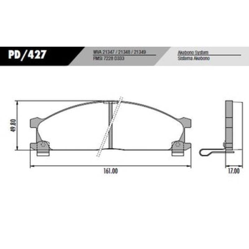 Pastilha Freio Pd427 Frasle