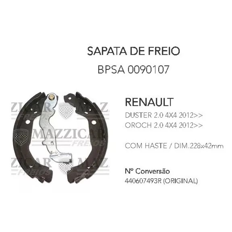 Patim Freio Mazzicar