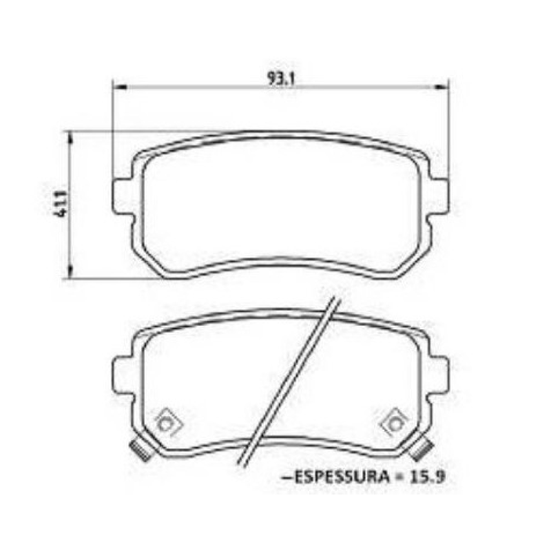 Pastilha Freio Tras Cobreq