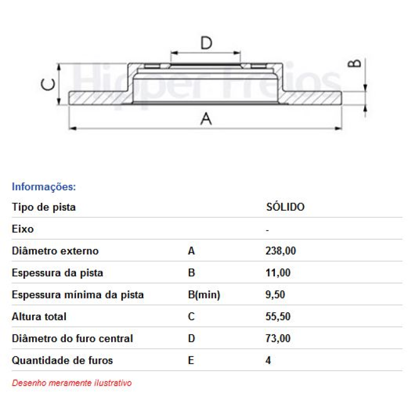 Disco Freio Diant Hf22a Hf