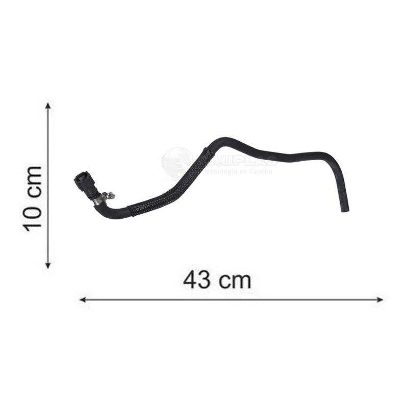 Mangueira Curva Radiador Cauplas