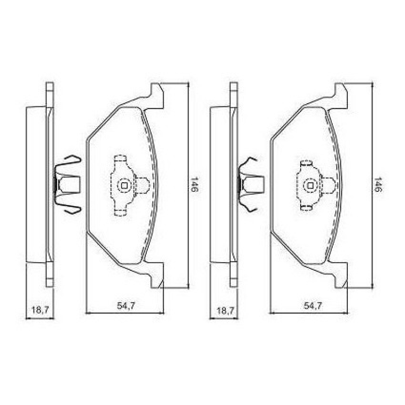 Pastilha Freio Hqj2107 Jurid