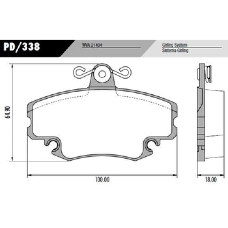 Pastilha Freio Hq2063 Bendix