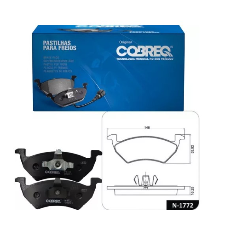 Pastilha Freio Cobreq