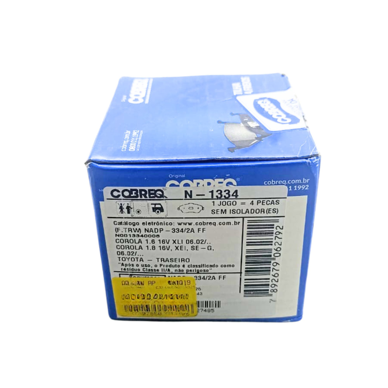 Pastilha Freio Tras Cobreq