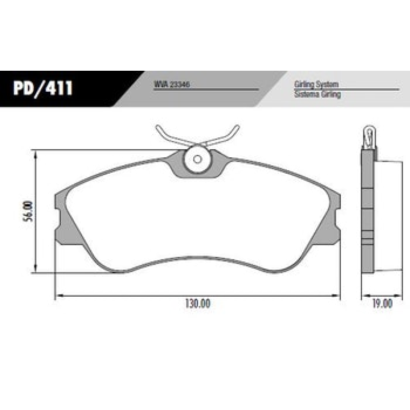 Pastilha Freio Bendix
