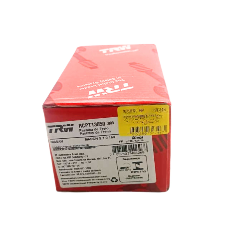 Pastilha Freio Pd1365 Trw