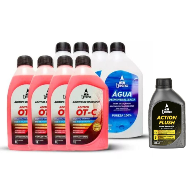 Kit Aditivo Radiador Concentrado Tirreno