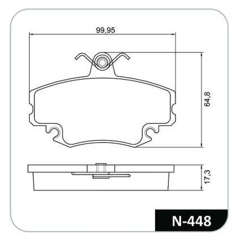 Pastilha Freio N448 Cobreq