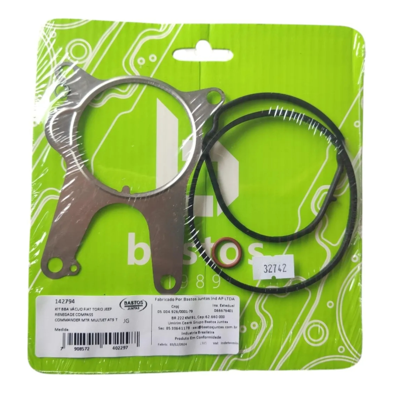 Kit Junta Bomba Agua Bastos