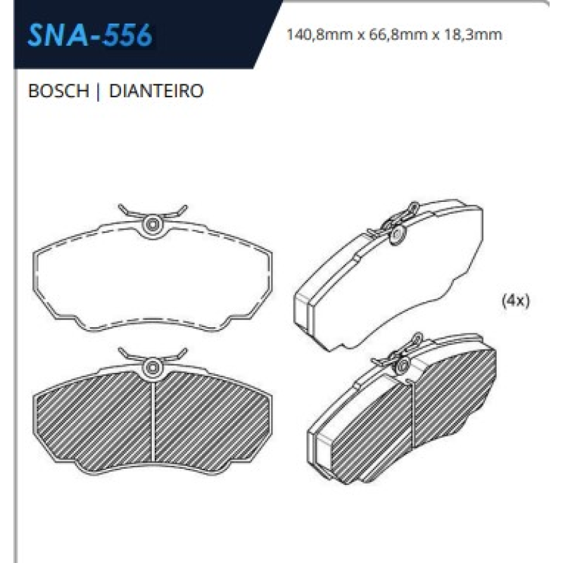 Pastilha Freio Tras Speed Brake
