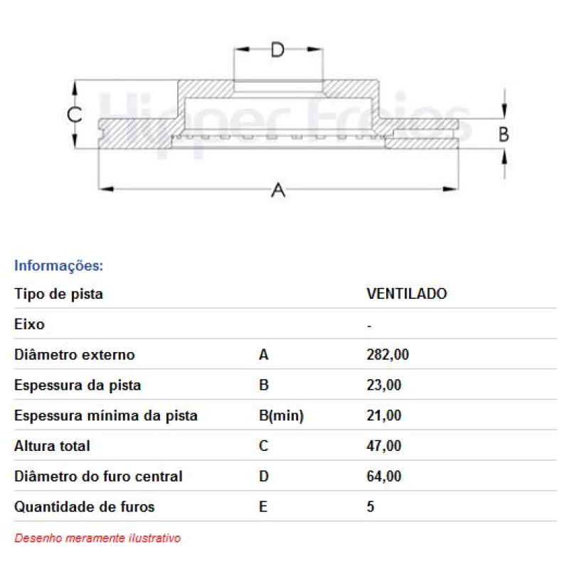 Disco Freio Diant Hf836d Hf