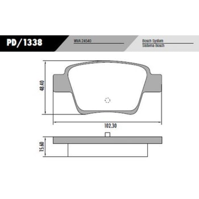 Pastilha Freio Tras Pd1338 Frasle