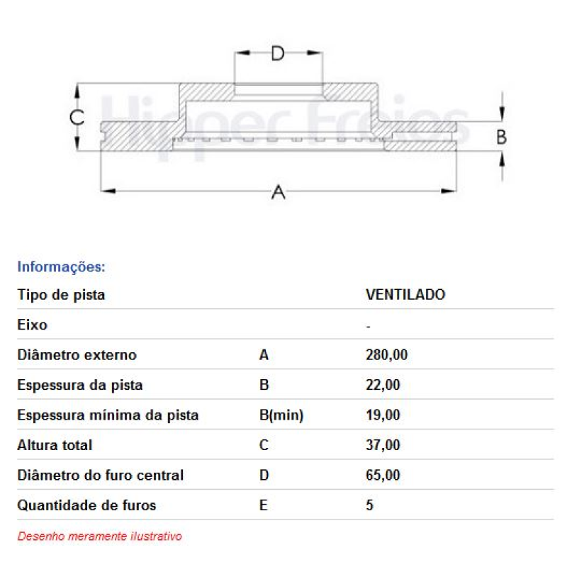 Disco Freio Diant Hf81a Hf