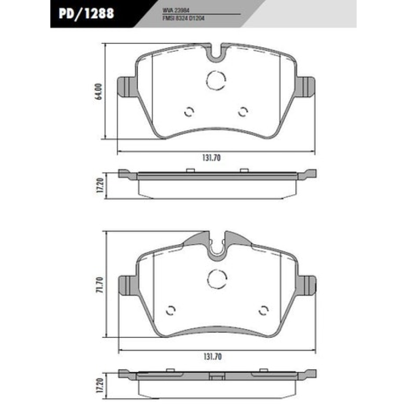 Pastilha Freio Pd1288 Frasle