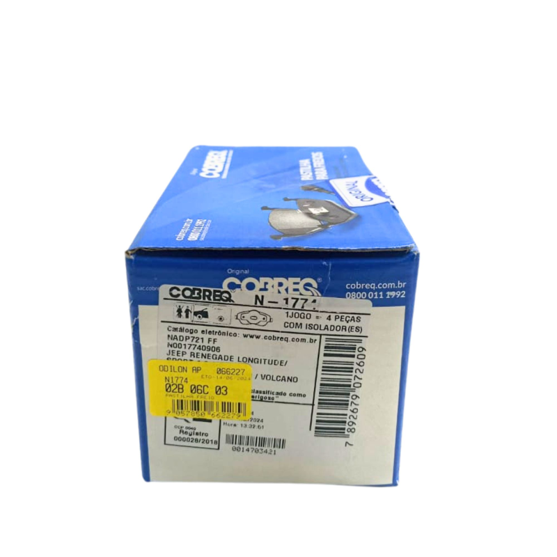 Pastilha Freio Cobreq