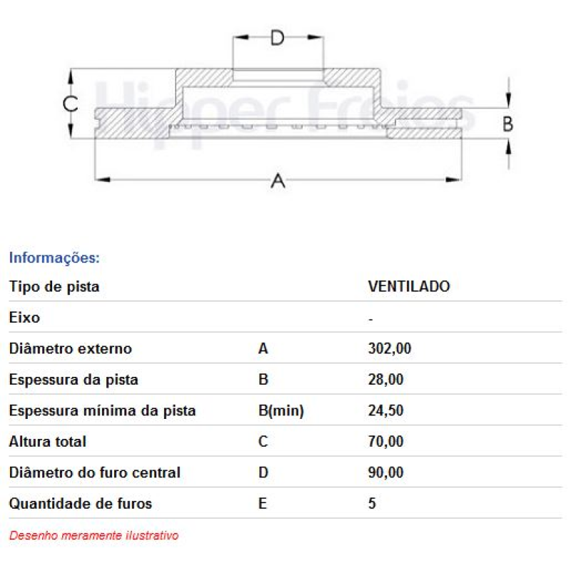 Disco Freio Diant Hf843c Hf